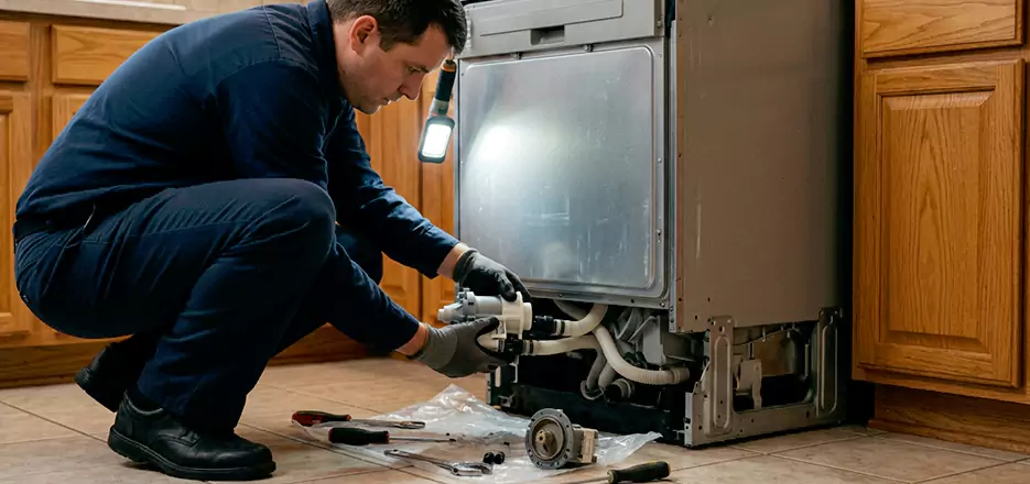 Dishwasher Drain Hose Repair in Fall River